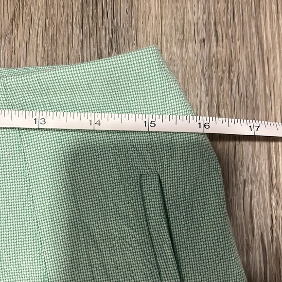 DKNY Green And White Gingham  High Waisted Pants - Picture 10 of 12